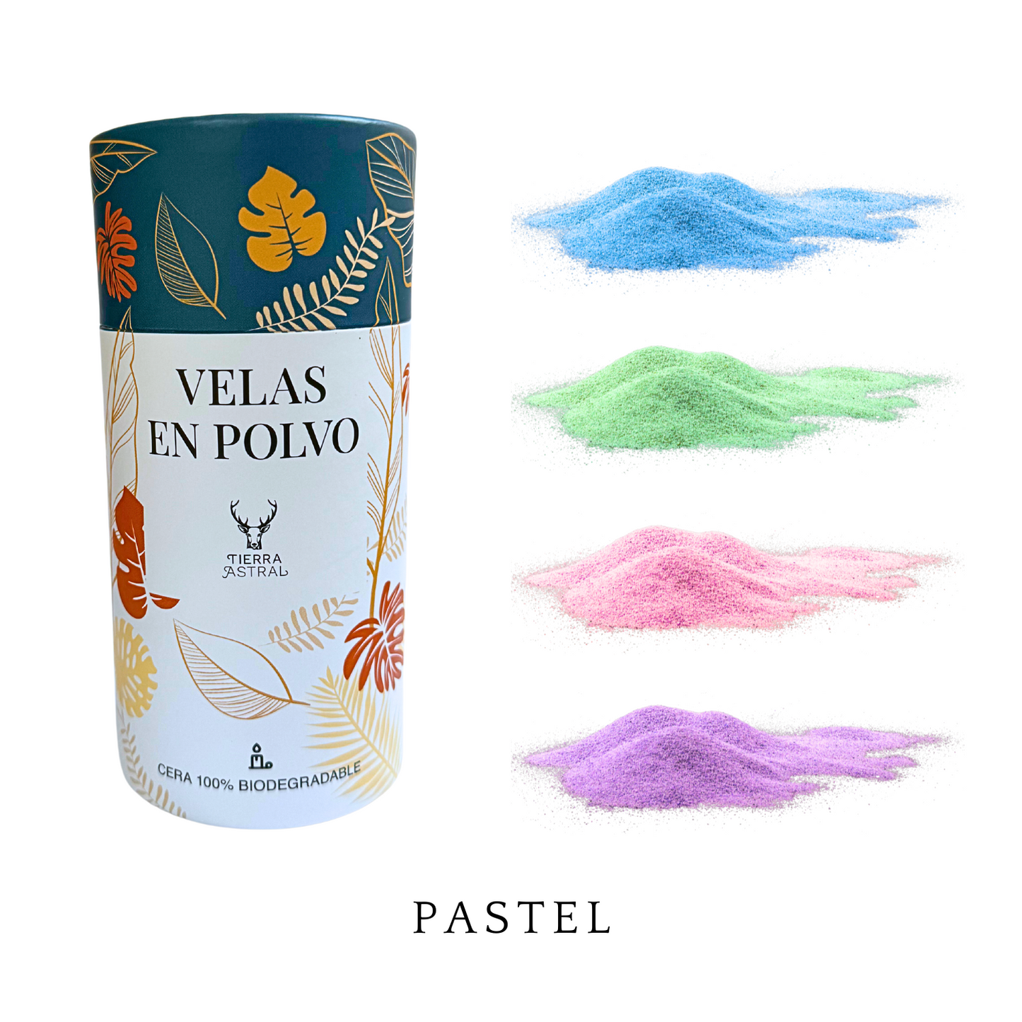 Vela en polvo pastel 300g
