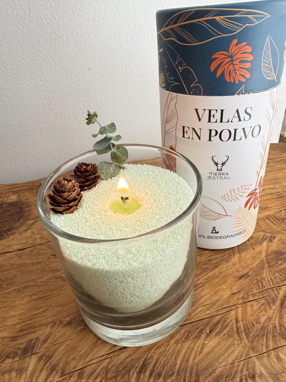Vela en polvo pastel 300g